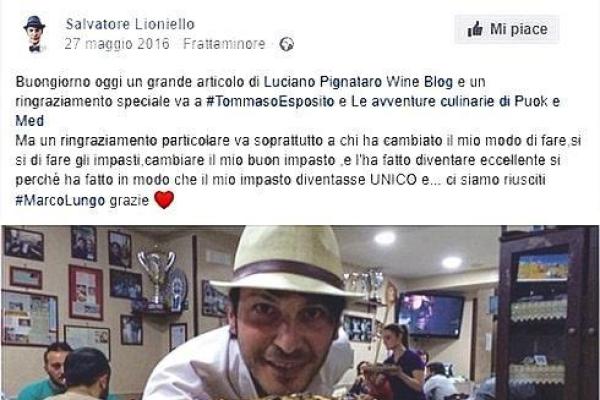 Salvatore Lioniello - Insegnamento Biga, Impasti Indiretti, Pizza Napoletana Contemporanea